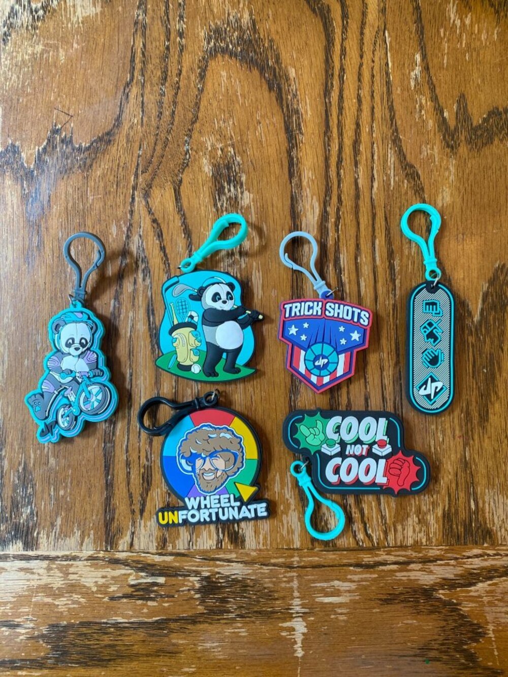 Dude Perfect Lot of 6 Keychains